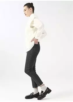 Стандартные женские джинсовые брюки антрацитового цвета со стандартной талией прямые брюки K-107 Aeropostale, антрацитовый