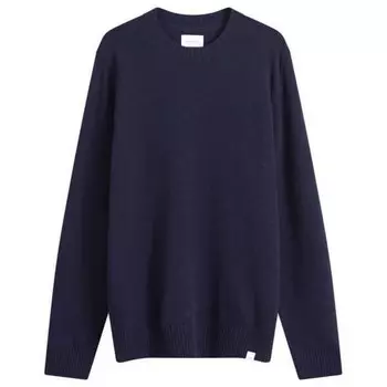 Стандартный джемпер из овечьей шерсти Norse Projects, синий