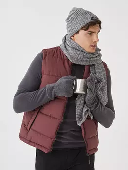 Стандартный мужской надувной жилет с вертикальным воротником LCW OUTDOOR