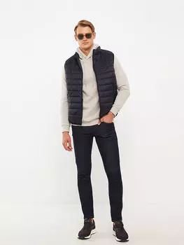 Стандартный мужской надувной жилет с вертикальным воротником LCWAIKIKI Classic