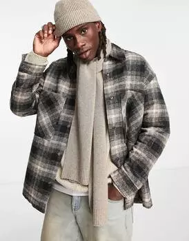 Стандартный овсяный шарф ASOS DESIGN