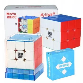 Стандартный разноцветный кубик Рубика для профессионалов, легкая текучесть MoYu