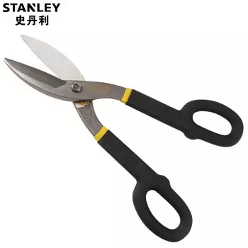 Stanley 14-556-22 Универсальные ножницы для листового железа, 10-дюймовые ножницы из металлической проволочной сетки, алюминиевые пластины, пластины из нержавеющей стали