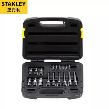 Stanley 18 штук 6,3 мм 12,5 мм серия 6-угловые отвертки набор головок с трещоткой 91-942-22
