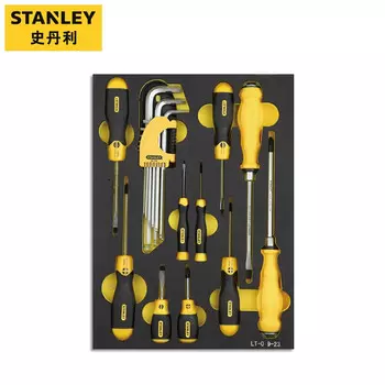 STANLEY, 19 предметов, набор метрических крепежных держателей, набор отверток LT-029-23