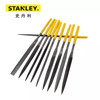 STANLEY 22-521-23 Набор стальных напильников 3х140 мм, 10 предметов в ассортименте.