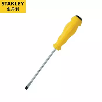 Stanley 2 шт., отвертка с плоской головкой и пластиковой ручкой 8*150 мм, магнитная электрическая отвертка, отвертка 61-874-23