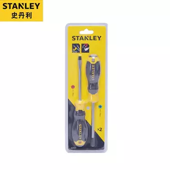 Stanley 2 шт., серия B с пластиковой ручкой, одна крестовая отвертка, отвертка, отвертка 66-670-23