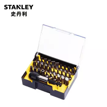 STANLEY 31 шт. Набор отверток серии 6,3 мм и быстросъемного магнитного адаптера B 63-402-23 31 шт.