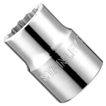 Stanley 3/4 дюйма, серия 19 мм, метрическая, 12-угольная, стандартная головка в форме цветка, авторемонтная головка 55 ммSTMT89655