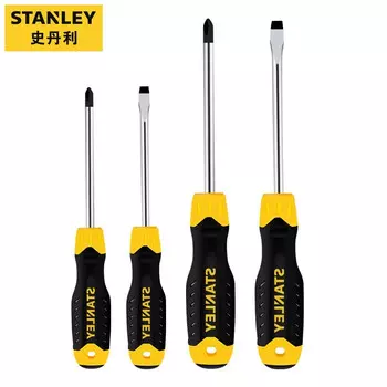 STANLEY 4 шт., пластиковая ручка серии B, крестовая отвертка 66-671-23
