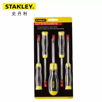 STANLEY 65-155-0-23 Набор из 5 отверток в форме цветка с резиновой рукояткой