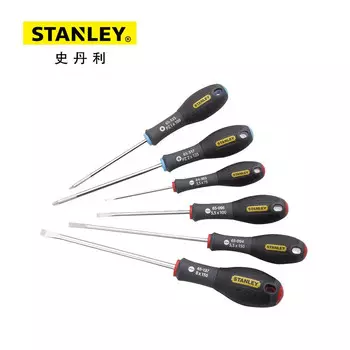Stanley 65-428-14 Набор отверток с трехцветной ручкой, 6 предметов