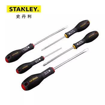 STANLEY 65-436-14 Набор из 5 отверток с трехцветной ручкой