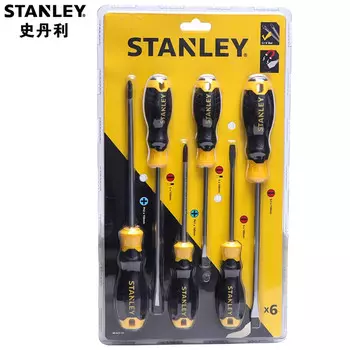 Stanley 66-672-23, 6 предметов, серия B, пластиковая ручка, крестовая отвертка, набор инструментов для ремонта