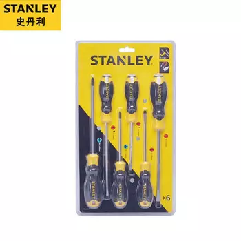 Stanley 6 штук пластиковая ручка серии B одна крестовая отвертка отвертка 66-672-23