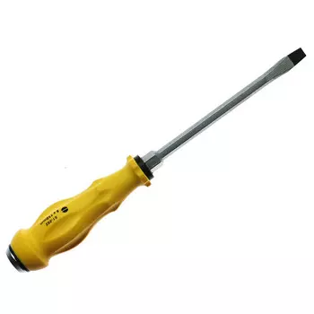 Stanley 6x100 мм 61-889-23 Шлицевая отвертка с цельнокорпусной плоской головкой, магнитная сквозная отвертка с перекрестным молотком, в наличии