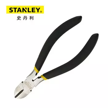 STANLEY 84-104-23 Диагональные плоскогубцы с двойной пластиковой ручкой, черные, 5 дюймов