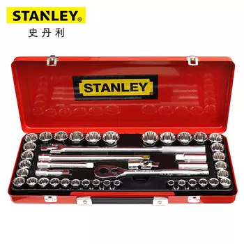 Stanley 89-509-22 Набор из 43 предметов, серия 12,5 мм, метрическая и дюймовая система