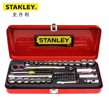 Stanley 89-516-22 Набор из 46 предметов, серии 6,3 мм, 10 мм, метрические и дюймовые наборы