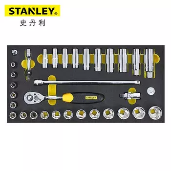 Stanley 90-030-23 Набор держателей инструментов из ЭВА, 33 предмета, головки серии 3/8 дюйма