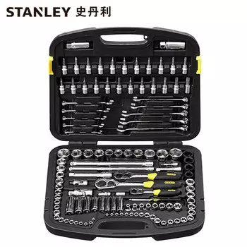 Stanley 91-931-1-22 Комплексный набор из 120 предметов, набор насадок двойного назначения с трещоткой и насадками для ключей
