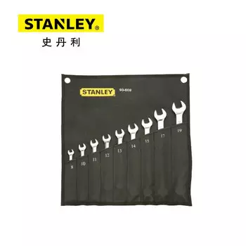 Stanley 93-609-22 Набор из 9 прецизионных полированных длинных ключей двойного назначения с метрической точностью