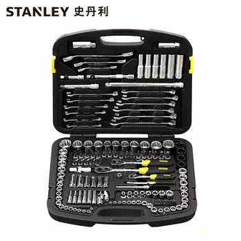 Stanley 94-181-1-22 Полный набор из 150 предметов, больших, средних и малых, набор торцевых ключей для авторемонта
