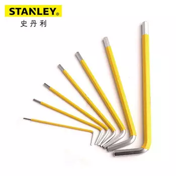 Stanley 94-562-23C Набор метрических нескользящих длинных шестигранных ключей, 7 предметов, 1,5–6 мм