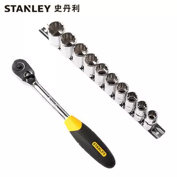 Stanley 95-323-1-23, 11 шт., набор головок серии 12,5 мм, большой набор ключей с храповым механизмом, инструменты для ремонта автомобилей