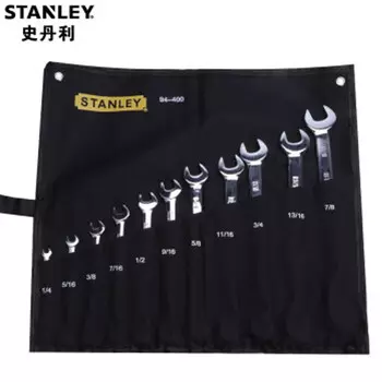 STANLEY B-11 предметов, набор британских полированных длинных ключей двойного назначения, набор ключей* [94-400-22]