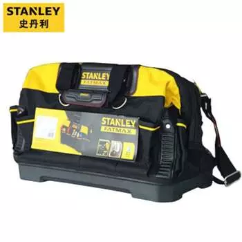 Stanley B Сумка для инструментов с жестким дном, 18-дюймовая грязеотталкивающая сумка для электрика Сумка для хранения инструментов *FMST518150-23