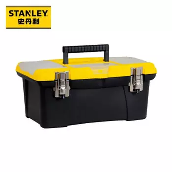 Stanley B Ящик для хранения, большой портативный ящик для инструментов Большой пластиковый ящик для инструментов, 16 дюймов* [STST16028-8-23]