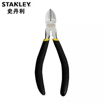 STANLEY, черные диагональные плоскогубцы с двойной пластиковой ручкой, 5 дюймов 84-104-23