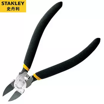Stanley черные двойные пластиковые плоскогубцы Bingshui, диагональные плоскогубцы, кусачки для электрика, плоскогубцы, 5 дюймов, 84-134-23