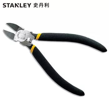 Stanley черные плоскогубцы с двойной пластиковой ручкой, 6-дюймовые ножницы, кусачки, диагональные плоскогубцы, плоскогубцы для электрика, модельные ножницы 84-135-23