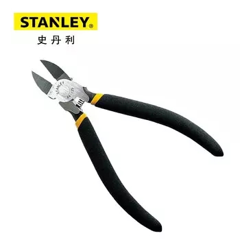 Stanley черные плоскогубцы с двойной пластиковой ручкой, 6-дюймовые кусачки, плоскогубцы для электриков, трудосберегающие ручные плоскогубцы 84-135-23