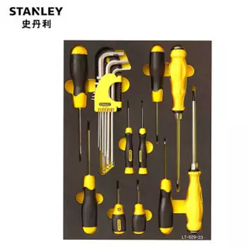 STANLEY-D Метрический крепежный инструмент, 19 предметов: отвертка, шестигранный ключ, набор отверток* [LT-029-23]