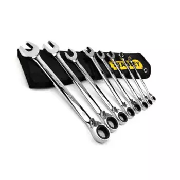 Stanley-D Набор из 8 предметов, метрическая двусторонняя трещотка, открытый набор быстродействующих ключей двойного назначения, набор двусторонних ключей torx*