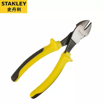 Stanley диагональные плоскогубцы 7 дюймов, диагональные плоскогубцы с двухцветной ручкой, кусачки для электрика, изогнутые плоскогубцы 84-412-23
