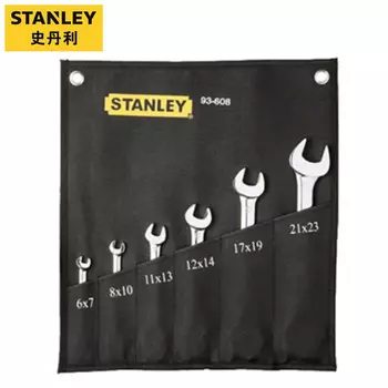 Stanley Двойной рожковый ключ Двойной рожковый ключ, набор из 6 предметов (6-23 мм) 93-608-22
