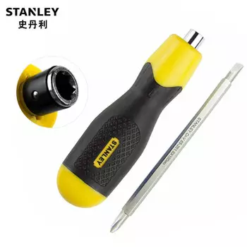 STANLEY Двусторонняя отвертка Stanley с пластиковой ручкой PH2-6x100мм 65-201-23 1 комплект (всего 5 шт.)