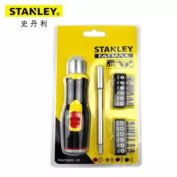 Stanley FMHT62691-23 FatMax, набор из 13 гибких рукояток с храповым механизмом и отверткой