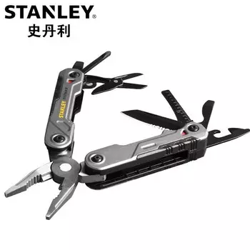 Stanley FMHT72414-23 Многофункциональный инструмент 16-в-1, бытовые складные тиски, многоцелевые портативные плоскогубцы, напильник