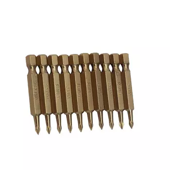 Stanley Головка крестовой отвертки с титановым покрытием серии 6,3 мм PH3x50 мм (x10) 63-199T-23