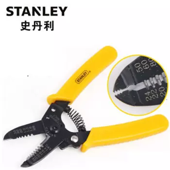 Stanley Инструмент для зачистки проводов с лезвием 6 дюймов (AWG16-26) Многофункциональные ножницы для электриков 84-477-22