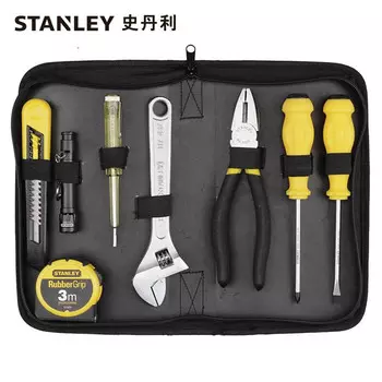 Stanley Инструменты для обслуживания недвижимости Набор из 8 предметов Домашний электрик Набор инструментов для ремонта деревообработки LT-188-23