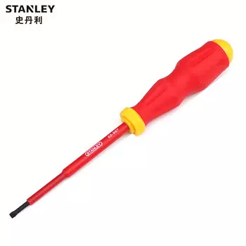 STANLEY Изолированная шлицевая отвертка Stanley 4,0x100 мм 65-967-22 1 комплект (всего 5 шт.)
