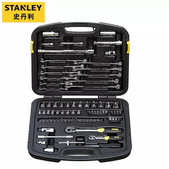 Stanley Комплексный набор для ремонта автомобилей, 80 предметов, гаечный ключ с храповым механизмом, набор для ремонта автомобилей 94-694-1-22