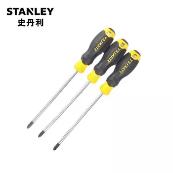 Stanley Крестовая отвертка серии B с пластиковой ручкой PH0x100 мм (6 шт. в упаковке) 60-801-23